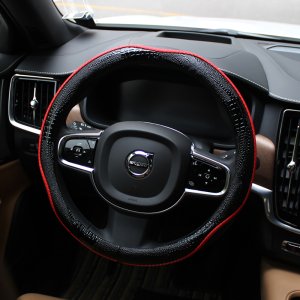 포터EV 핸들커버 스네이크 스킨 카본 믹스 핸들커버 370~385mm 블랙-레드