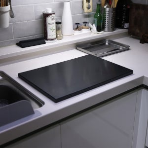 유얼키친 블랙 도마 플라스틱 위생 검정 도마 소
