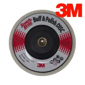 3M 양모 디스크 100mm (4인치) 원터치 금속 광택 버핑 빠우 폴리싱 컴파운드