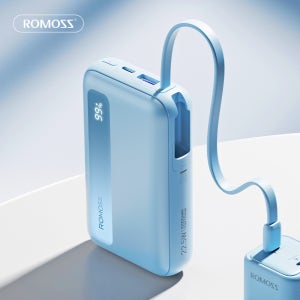 로모스 보조배터리 22.5W 고속충전 20000mAh, PPR20 블루 동시충전