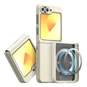 아라리 갤럭시 맥세이프 케이스 슬림 힌지보호 에어로 플렉스M 크림, 갤럭시Z 플립7 FE