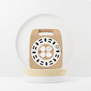 러그박스 와이드 30M USB 캡형 크림브라운 이지콕플러그 캠핑릴 사무실 공사 4구 릴선