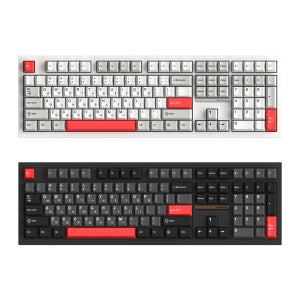 긱스타 GKG108R 유무선 저소음 기계식 키보드 풀배열 게이밍 사무용 가스켓 HMX 선셋