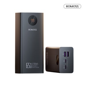 로모스 보조배터리 27000mAh, PEA27S Pro 65W 초고속충전 여행캠핑 기내반입