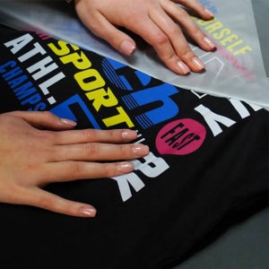 DTF 전사지 열전사필름 티셔츠인쇄 로고 원단프린트 커스텀 전사인쇄 열프레스 50CM