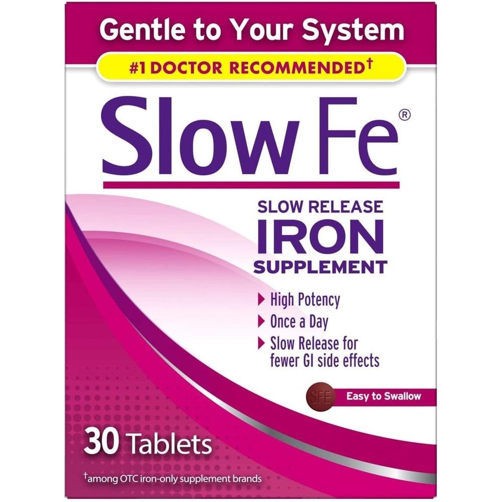 Slow Fe 슬로우 페 <b>슬로우 릴리즈 Iron</b> 60타블렛 2개