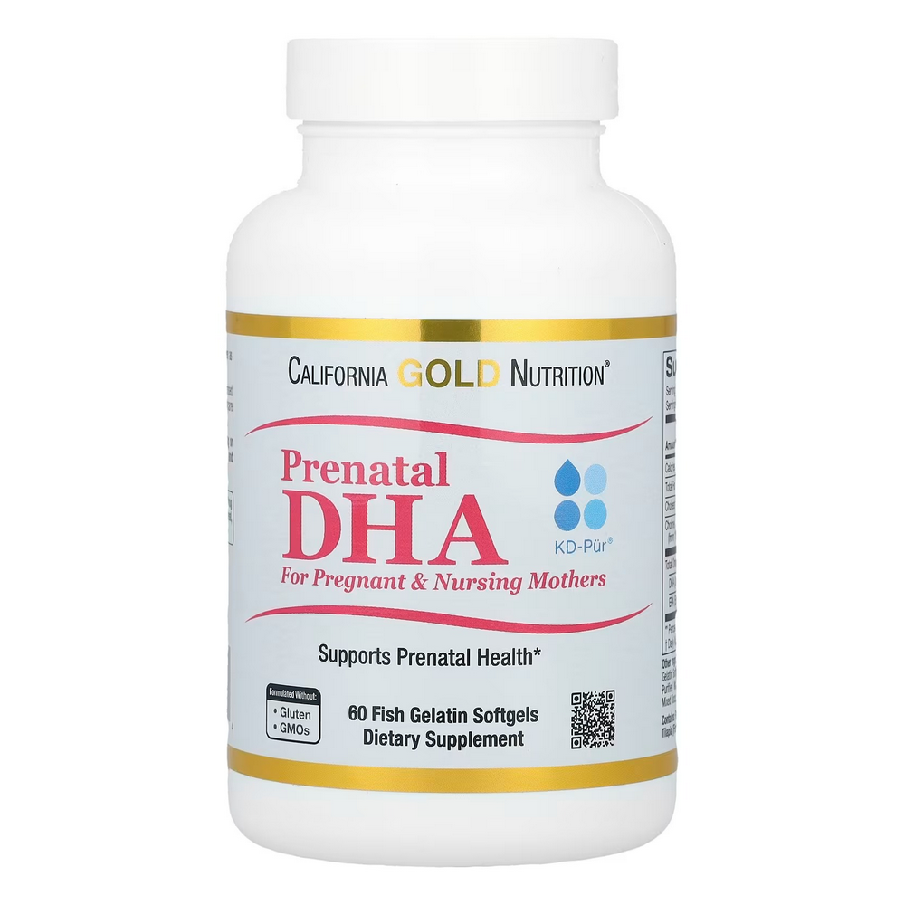 캘리포니아골드뉴트리션 <b>프리네이탈</b> <b>DHA</b> 오메가3 프레그넌트 앤 너싱 마더스 60소프트젤