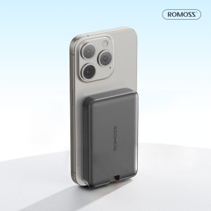 로모스 보조배터리 10000mAh, WMO10 무선멕세이프 블랙 20W 여행휴대용
