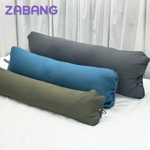 자방 빨아쓰는 에어칩 솜 바디필로우 세탁 롱 쿠션 안고자는 베개 죽부인 30X110 블루