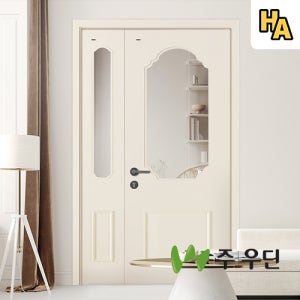 우딘 현관 중문 TD-39 웨이브 양개 비대칭 대칭 ABS 도어 아파트 실측 시공