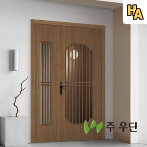 우딘 현관 중문 TD-44 간살 양개 비대칭 대칭 ABS 도어 아파트 실측 시공