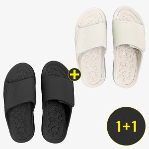 1+1 붓기 지압 사무실 다이어트 발편한 혈액순환 신발 체형교정 여름 슬리퍼 소유지압슬리퍼