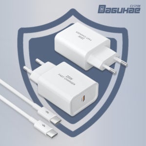 PD 25W 1포트 C타입 PD PPS QC3.0 GaN 초고속 충전기 C타입 CtoC 케이블 25W C 1구