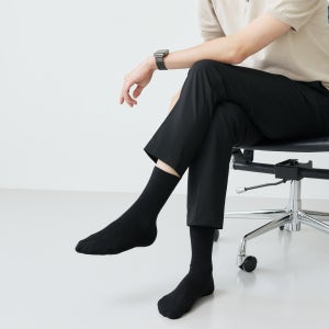 국산 정장 양말 신사 남자 5켤레, 장목 검정 차콜 코사마 면 프리미엄 남성 양말