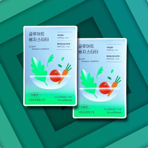 글루어트 베지스타터 식이섬유 많은 음식 섬유소 보충제 자몽맛 28포