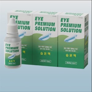 습윤제 하드 소프트 렌즈 인공 눈물 용액 보습액 세정제 세척 15ml 3개