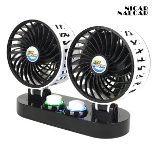 에코 듀얼 써큘레이터 카팬 12V 24V 차량용 시거잭 선풍기 화물차