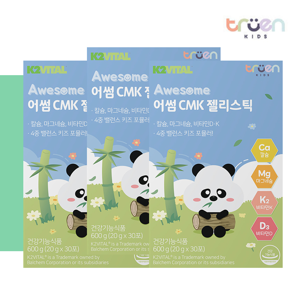 어썸 CMK 젤리스틱 30포 3박스+<b>비타민</b> 3종 18정