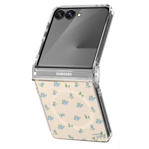 블루로즈가든 맥세이프 힌지보호 케이스 베이지, 갤럭시Z 플립7