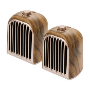 Coms 분리형 블루투스 스피커 라이트우드 고품격사운드 10W 좌우분리 자석부착기능 서브우퍼내장 TWS 3D입체스테레오 유선지원 휴대용 데스크톱PC스피커 ID819L