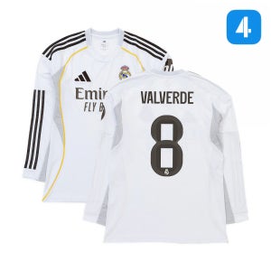 25-26 레알마드리드 홈 긴팔 유니폼 레플리카 마킹 저지 풀옵션 JN8884 레알