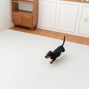 개놀자 슬림 실리콘 강아지 롤매트 애견 고양이 미끄럼방지 매트 그레이, 140x400cm