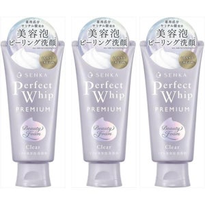 일본 센카 프리미엄 퍼펙트휩 클리어 폼클렌징 120g, 3개