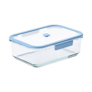 네오플램 베큐씰 내열유리 진공 밀폐용기 직사각 2.3L, 투명, 1개