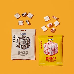 트위젤 마시멜로우 쫀득쿠키 80g 12개입 초코맛 딸기맛 디저트 캔디 간식