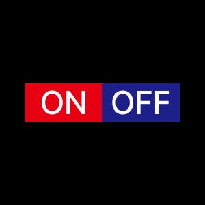 on off, 켜짐꺼짐, 온오프 스티커(20mmx5mm) 1000매