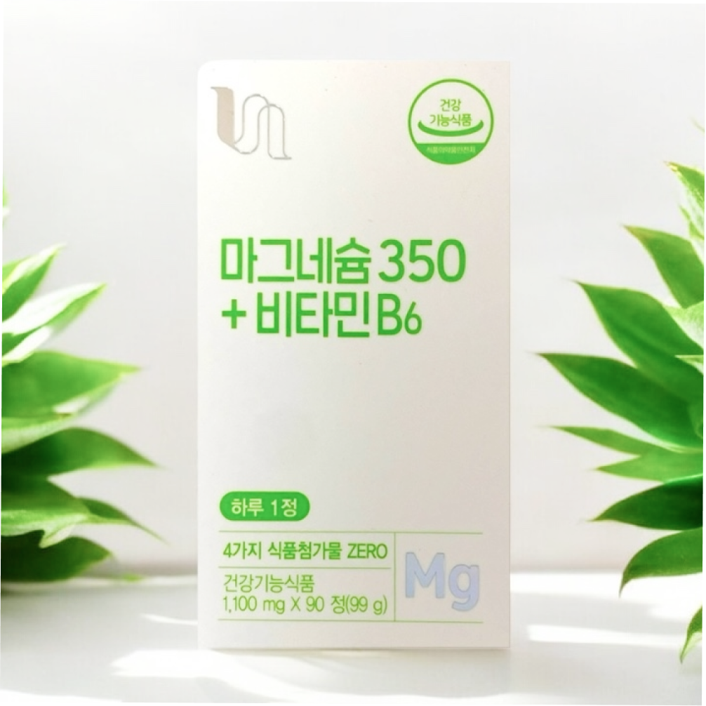 비타민하우스 마그네슘 350 + 비타민 B6 90정 3개월분