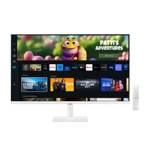[N배송] 삼성 M5 S27CM501 68cm 스마트모니터 화이트 OTT 무선미러링 리모콘포함