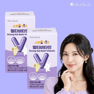 닥터체크 스트롱키즈 멀티비타민 4박스 구매시 쇼핑백 증정 60정, 2개