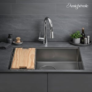 아미체볼레 사각싱크볼 싱크대 주방 씽크대 씽크볼 상판 교체 엠보 개수대 AMEF780