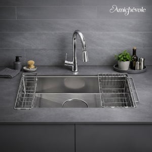 아미체볼레 사각싱크볼 싱크대 주방 씽크대 씽크볼 상판 교체 엠보 개수대 AMEF860