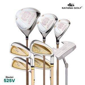 카타나 여성용 골프채 풀세트 11PCS 초경량 설계 + 스타일리시 힐크릭 캐디백 포함