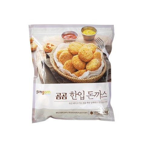 곰곰 한입 돈까스 냉동돈까스 튀김간식 어린이간식