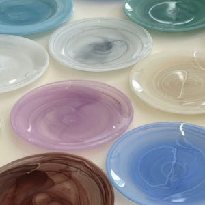 알라바스터 접시 16cm 원형 플레이트 예쁜 홈카페 그릇 13color