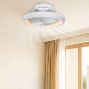하이투 천장 선풍기 LED 방등 50W 초저음 BLDC 모터 리모컨 실링팬