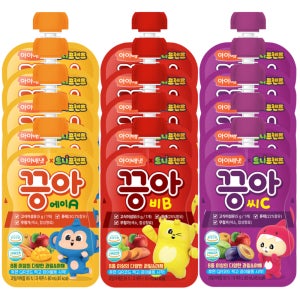 아이배냇 끙아주스 A+B+C 80ml 각5개