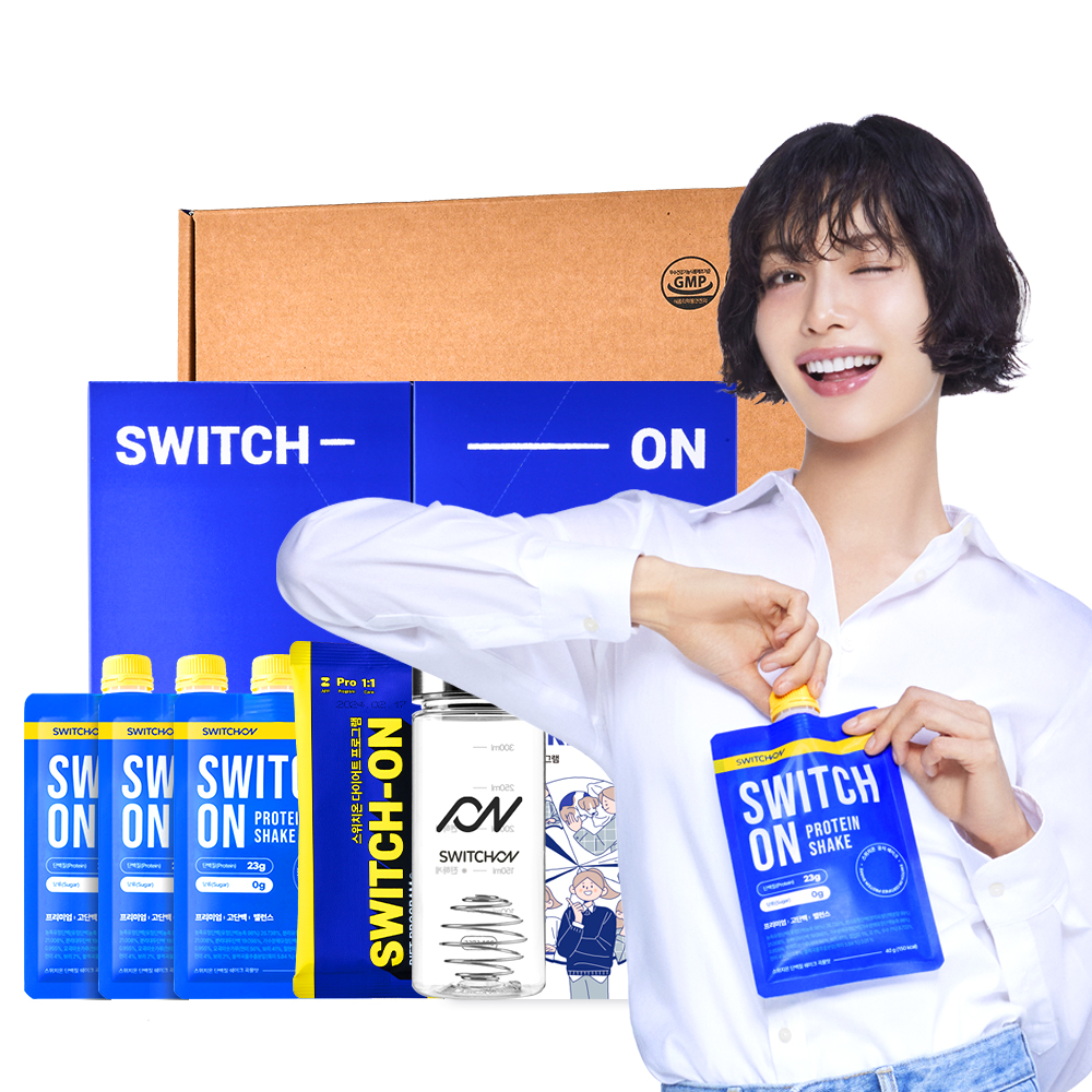 스위치온 다이어트 프로그램 30gx46포 3주 프로그램 + 단백질 쉐이크 곡물맛 3포