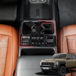 타스만 튜닝 용품 기어패널 컵홀더 포지드 카본 커버 몰딩