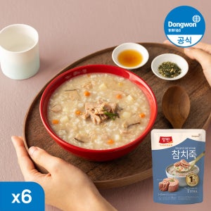 [N배송] 동원 양반 파우치죽 참치죽, 420g, 6개