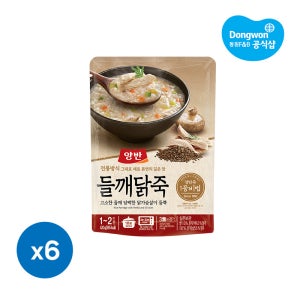 [N배송] 동원 양반 들깨닭죽 파우치 420g 6개