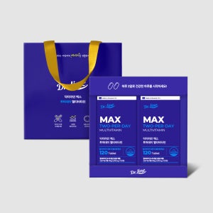 닥터라인 맥스 투퍼데이 멀티 비타민 2입 선물세트 (4개월분) 고함량 종합 활력 미네랄