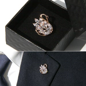 정장 큐빅 배지 브로치 뱃지 AZ-GOBT-001