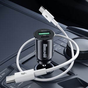 DAGUHAE PD PPS QC3.0 35W 초고속 차량용 충전기 시거잭 A타입 C타입 + CtoC 초고속 케이블 1.2m 세트