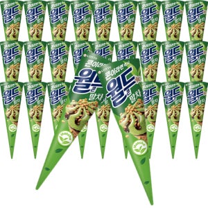 월드콘 말차 아이스크림 콘 롯데 24개