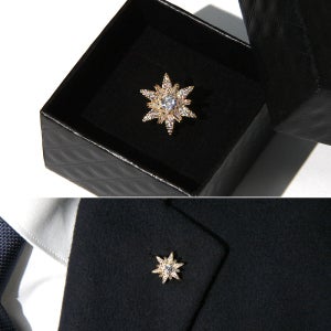 정장 큐빅 배지 브로치 뱃지 AZ-GOBT-028