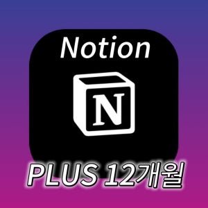 노션 플러스 12개월 1년 사용권 notion plus 개인 연간구독권